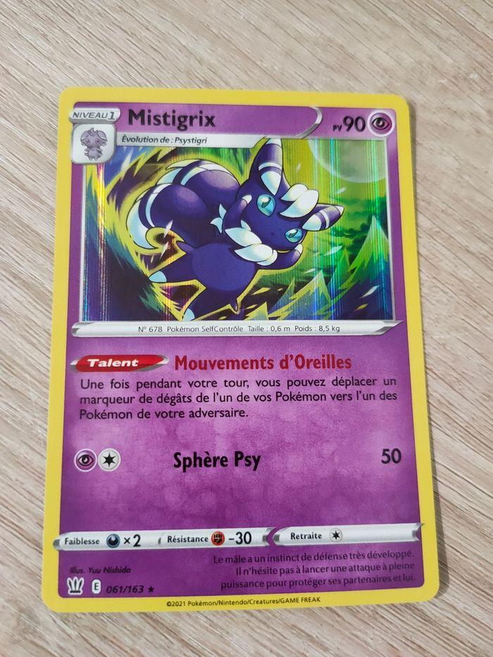 Carte Pokémon holographique 061/163 Mistigrix