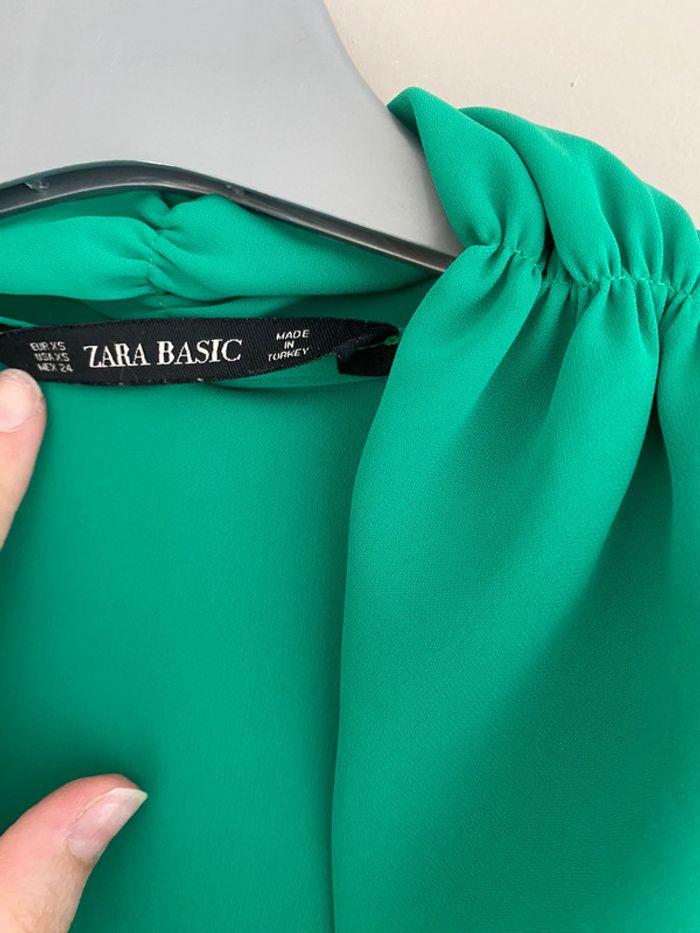 Chemise verte zara - photo numéro 2