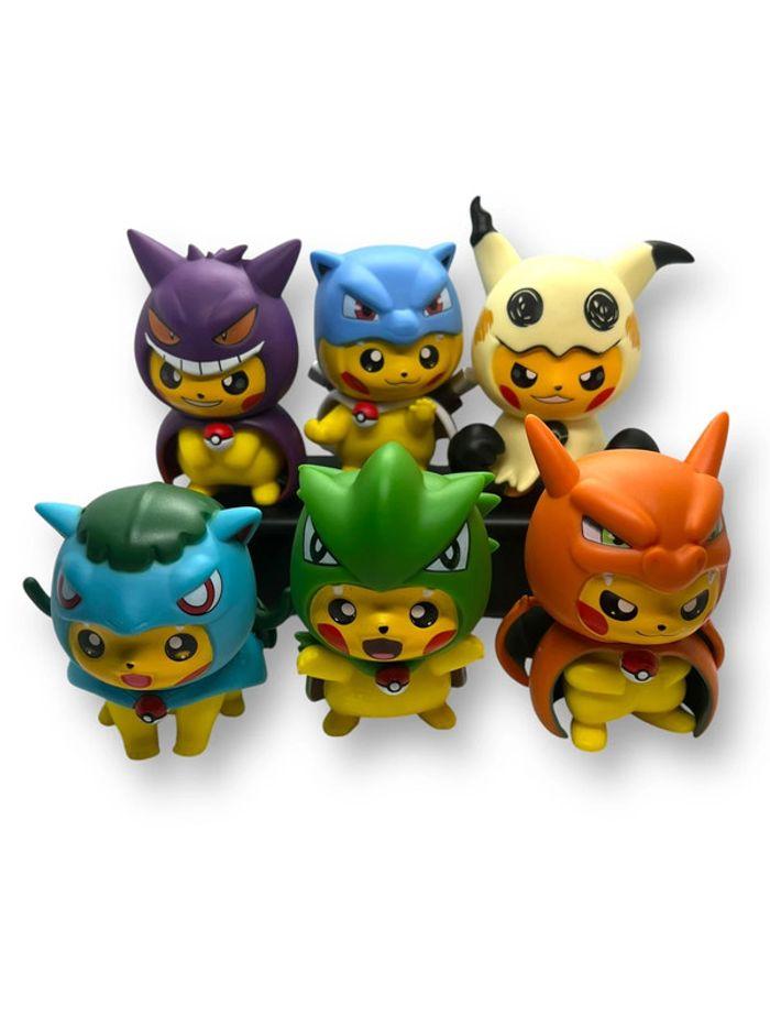 Lot de figurines Pikachu cosplay Pokémon - photo numéro 6