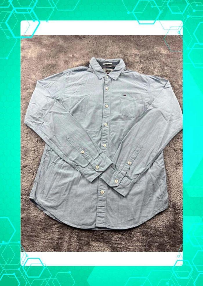 👕 Chemise Tommy Jeans Bleu Taille S 👕 - photo numéro 2