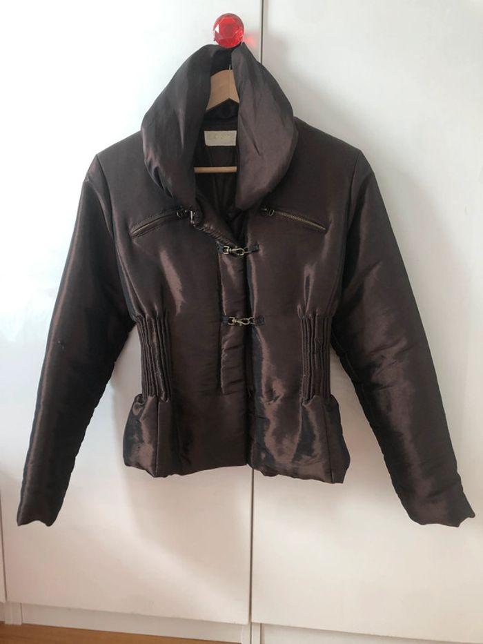 Blouson parka veste manteau doudoune 38 marron glacé - photo numéro 1