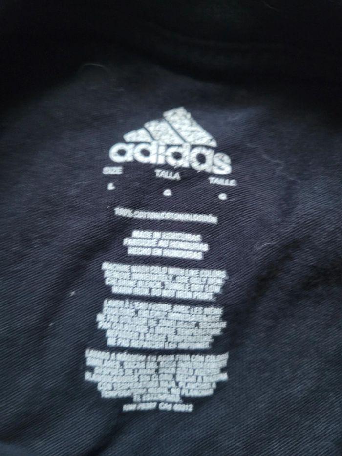 T-shirt Adidas Noir Taille L Logo Brodé - photo numéro 5