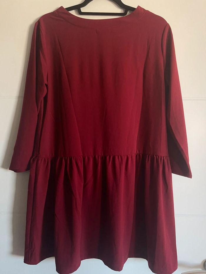 Robe rouge/bordeaux Boohoo - photo numéro 2