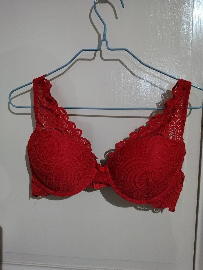 Soutien gorge rouge Rougegorge 95C - photo numéro 1