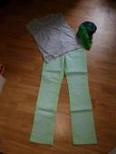 Jeans vert/menthe 40