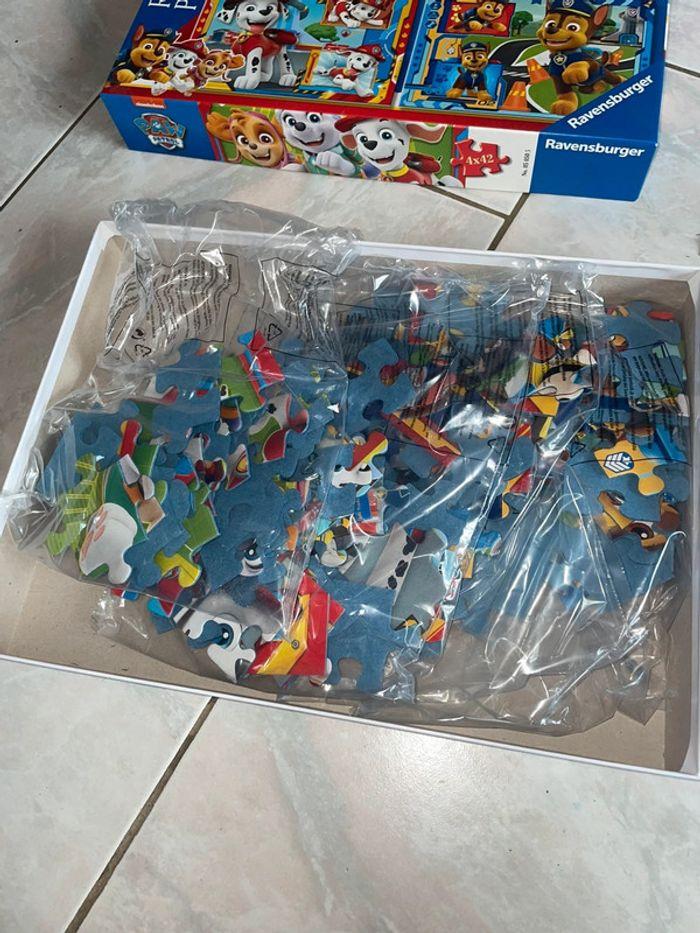 Puzzle 4x42 pièce paw patrol neuf sans emballage - photo numéro 2