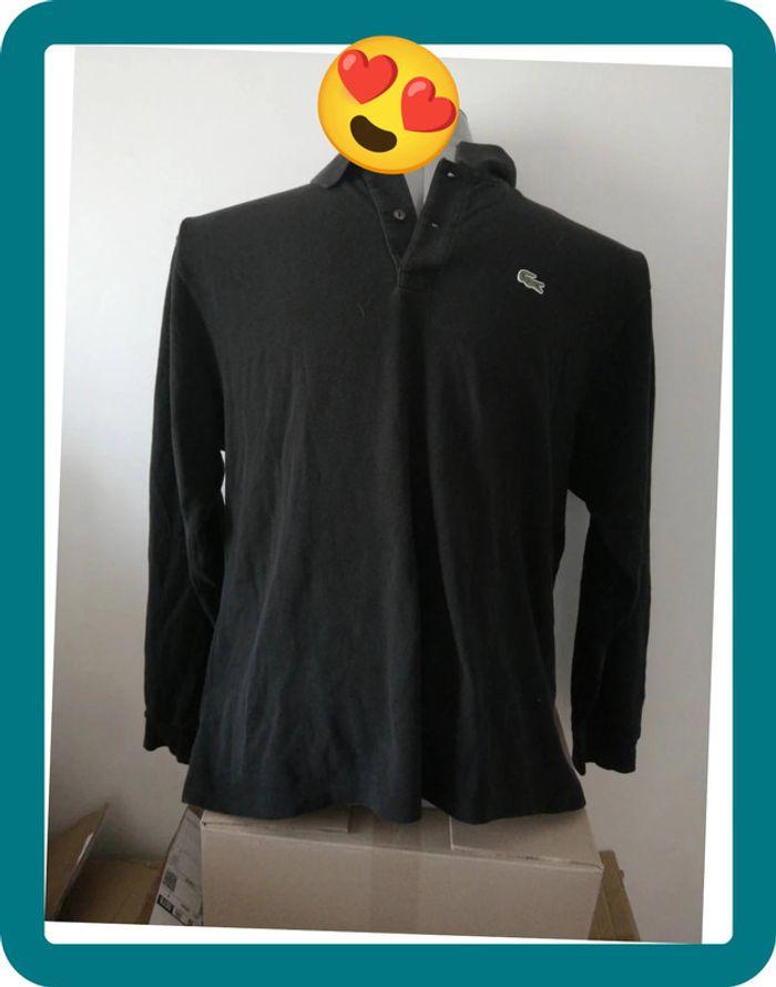 Polo lacoste noir taille xl - photo numéro 3