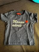 T shirt bleu marine 4 ans