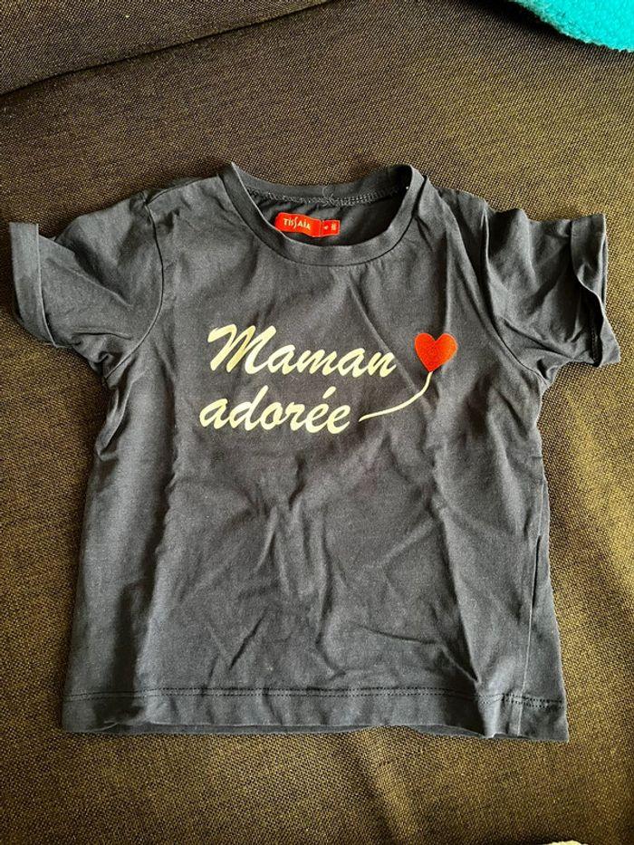 T shirt bleu marine 4 ans - photo numéro 1