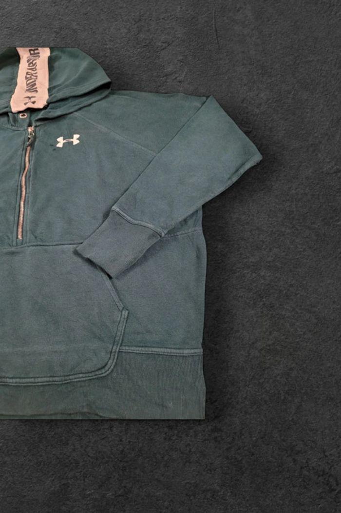 Sweat à capuche zip Under Armour Taille M Vert - photo numéro 6