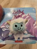 Petit livre d’éveil bébé yéti peluche à animer - comme neuf