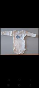 Body blanc Petit Bateau 6 mois