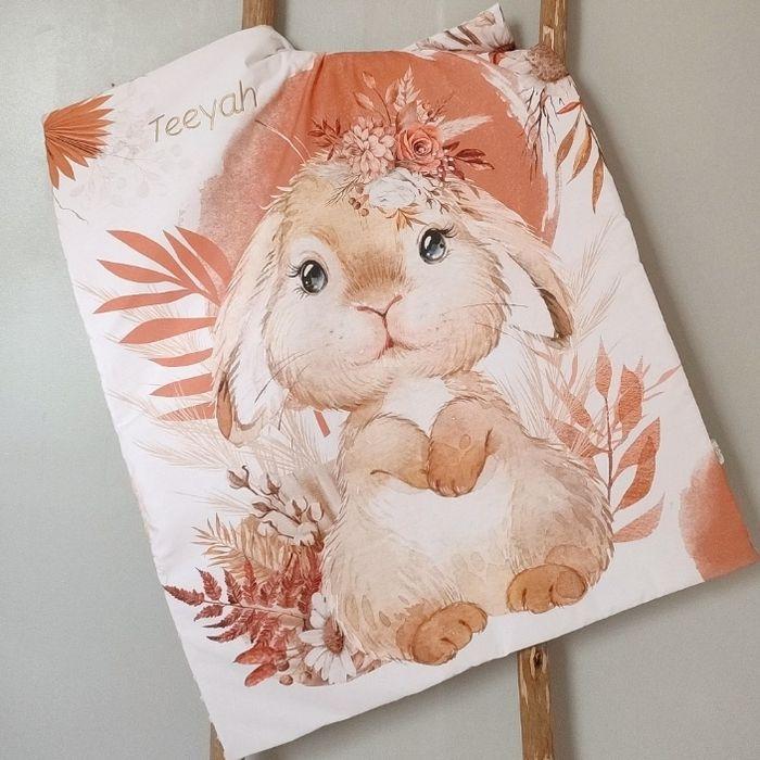 Couverture personnalisée lapin