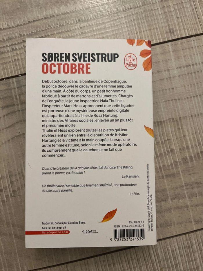 Livre Soren Sveistrup - Octobre - photo numéro 2