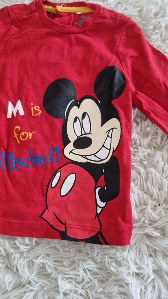 Joli tee-shirt manches longues Disney taille 9 mois - photo numéro 2