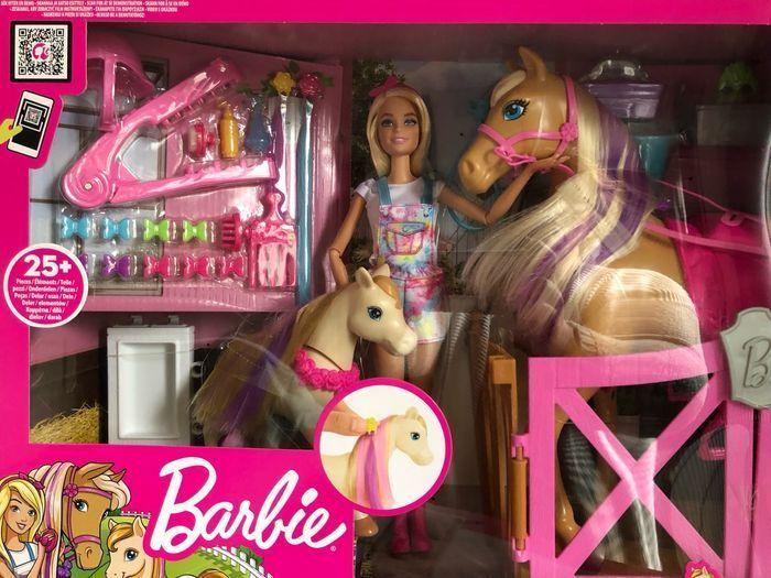 Coffret barbie toilettage des chevaux - photo numéro 2