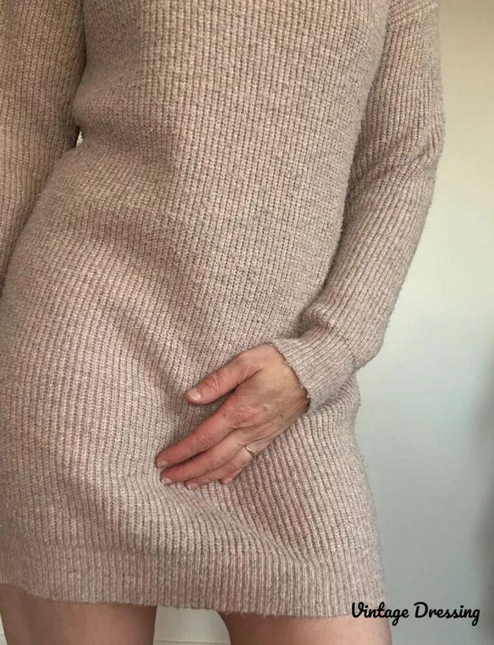 Robe pull beige – Cosy et élégante, taille unique (36-42), très bon état 💖 - photo numéro 6