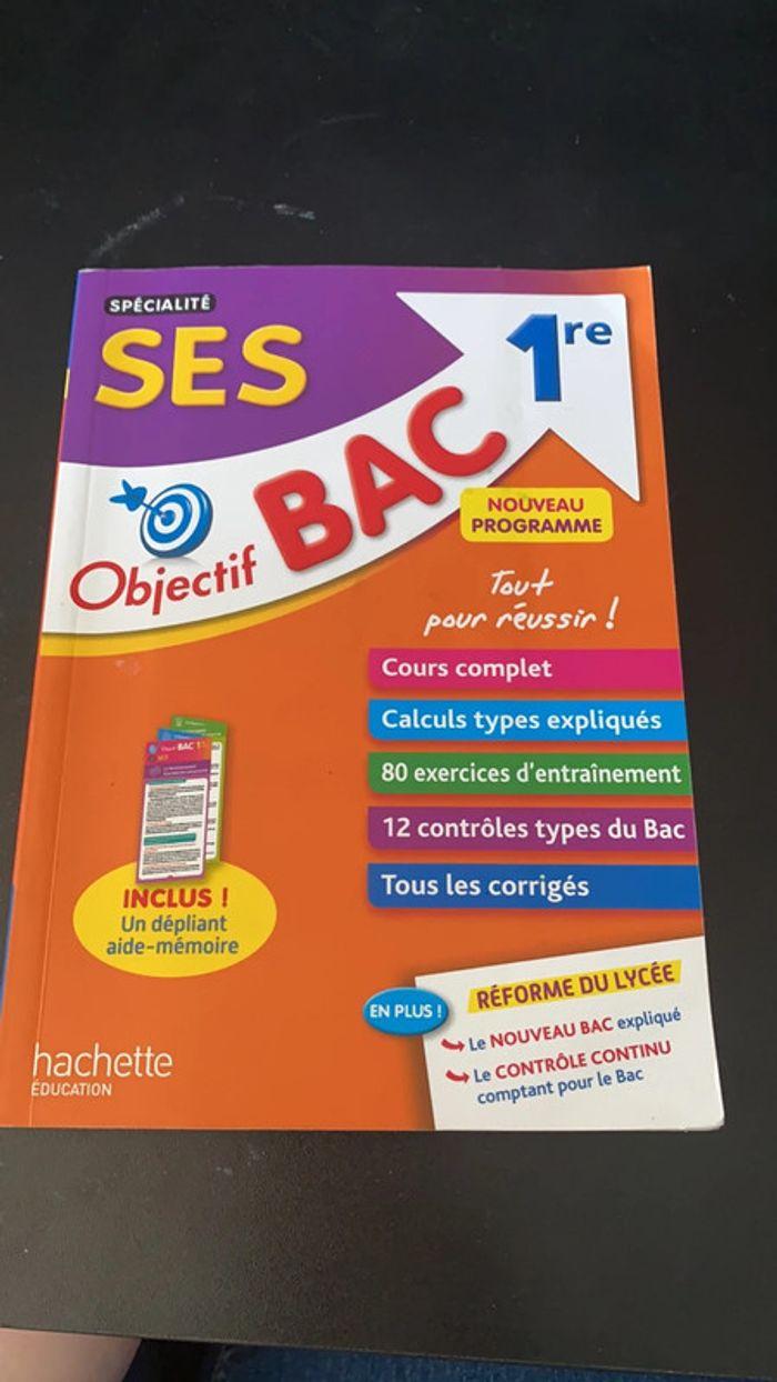 Annales bac, SES 1ere - photo numéro 1