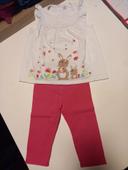 Ensemble tunique legging pantacourt