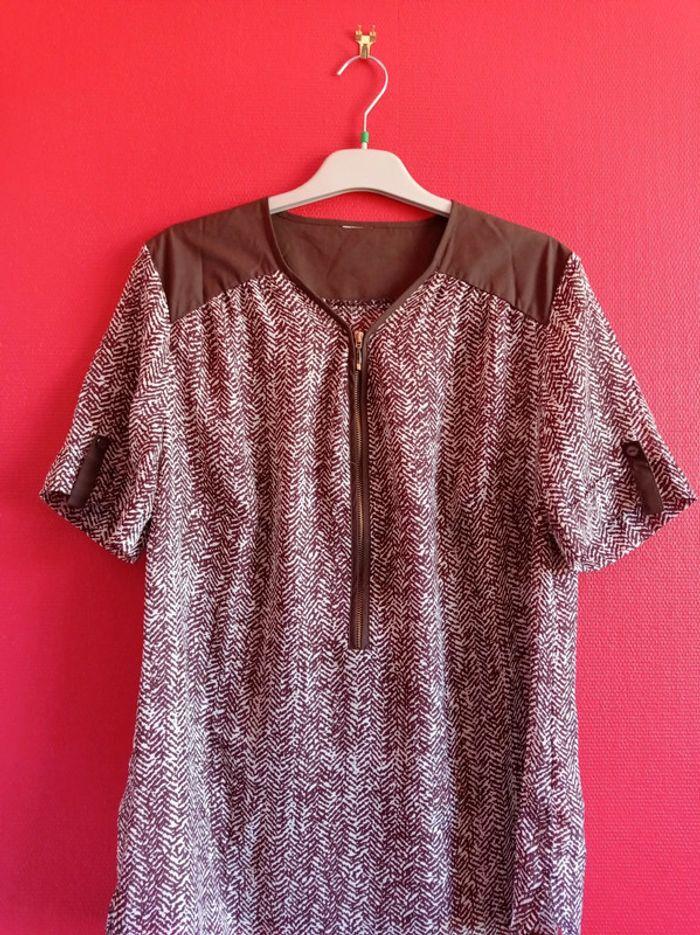 Blouse taille 42/44 Couleur marron - photo numéro 2