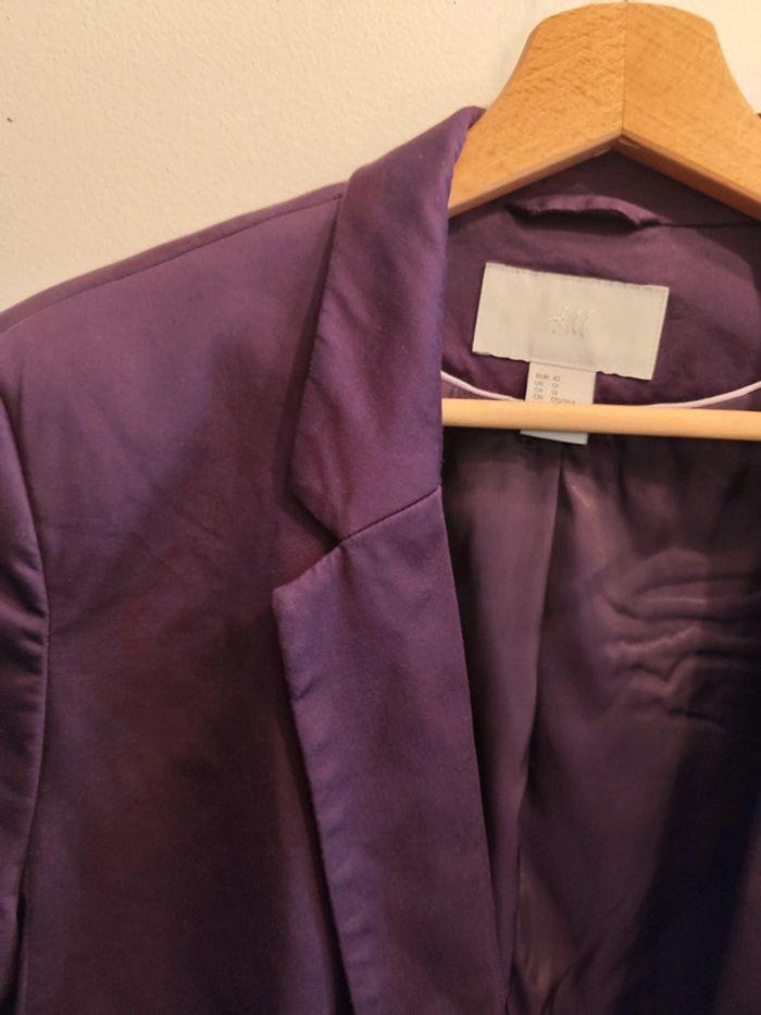 Veste H&M aubergine 42 - photo numéro 11