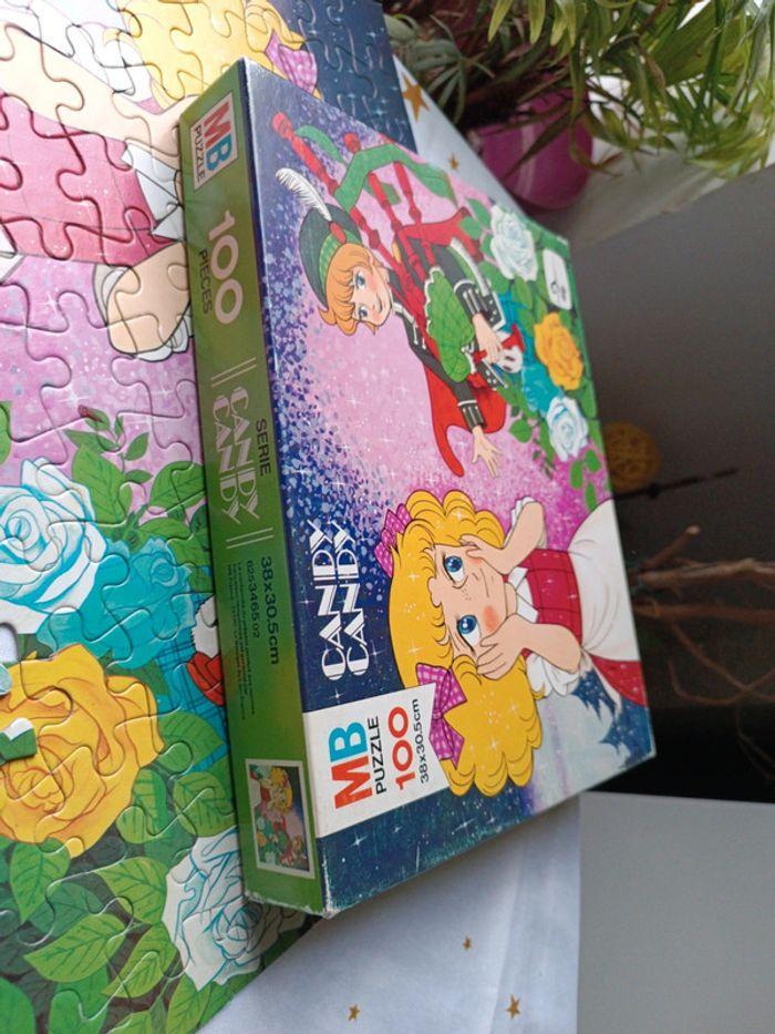 Puzzle jeu société Candy mb 100 pièces fleur flower roses vintage 1980 prince des collines - photo numéro 6