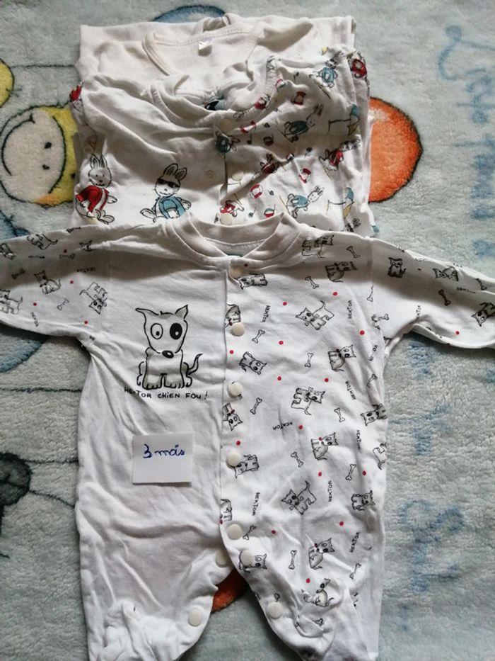 Pyjama bébé lot de 3 - photo numéro 3