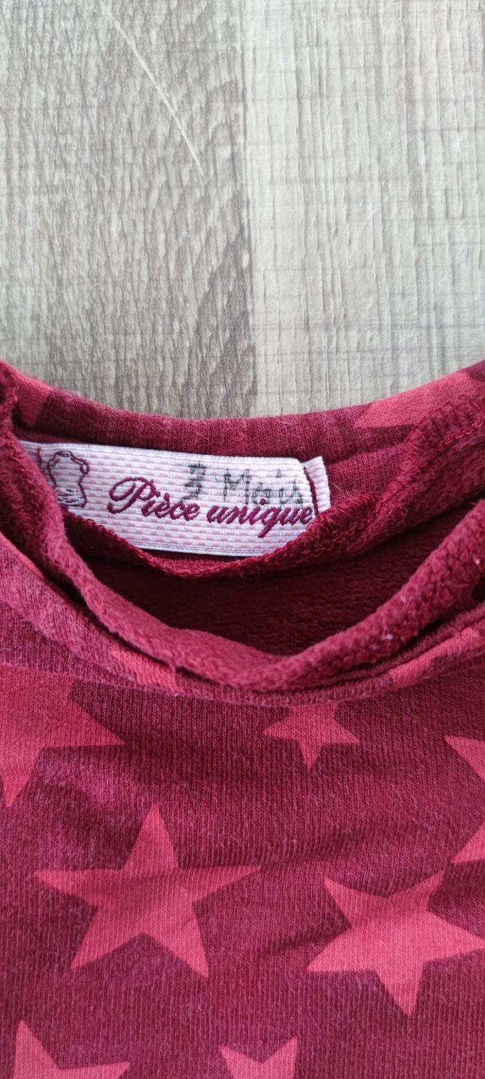 Pull rouge pour fille taille 3 mois - photo numéro 2