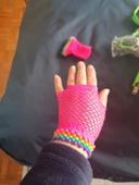 Gants fantaisie avec perle coloré