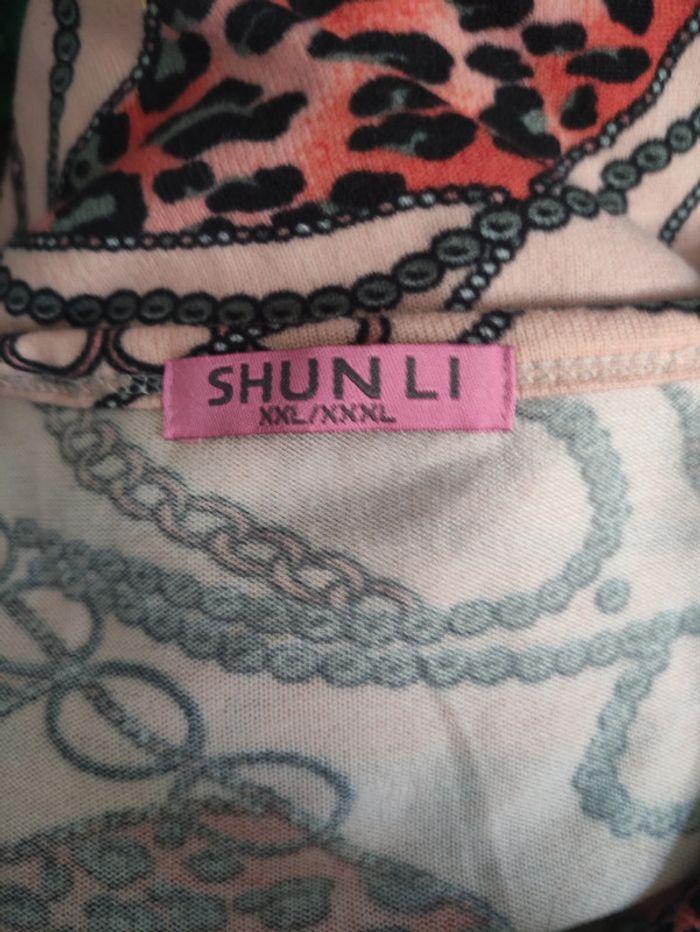 Pull doux Shunli Rose imprimé Taille Xxl 44 - photo numéro 4