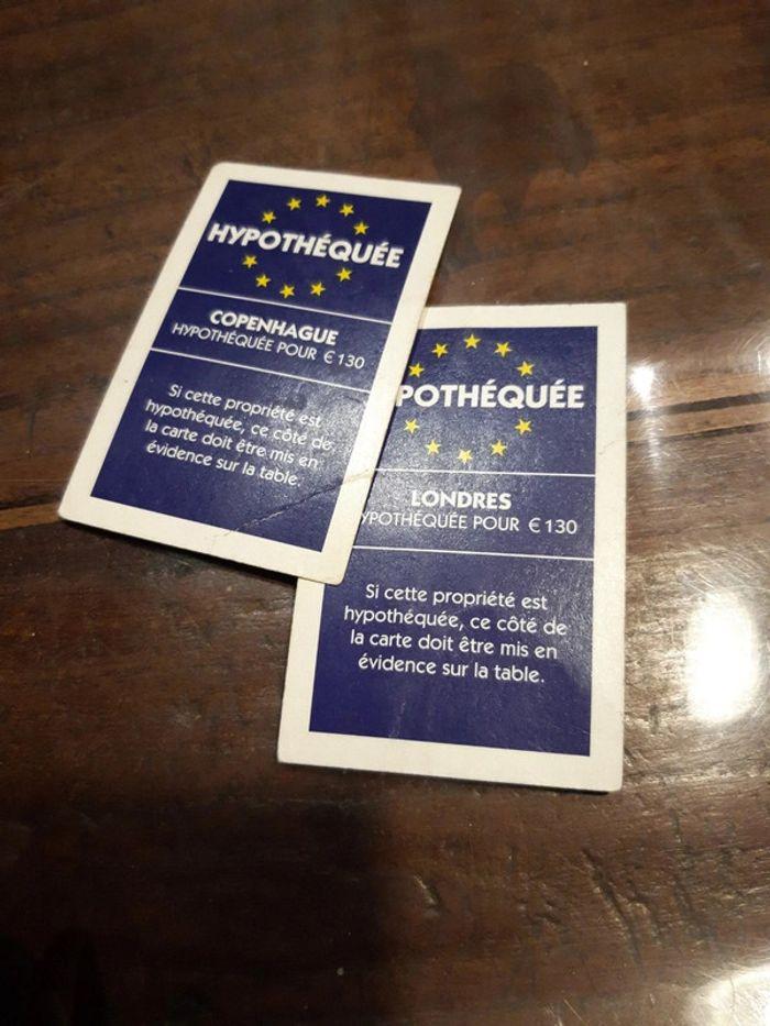 Lot de deux cartes Monopoly Europe euro - photo numéro 4