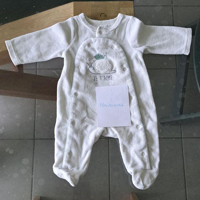 Pyjama naissance en velours - photo numéro 1