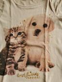 Tee shirt manches longues chaton et chiot