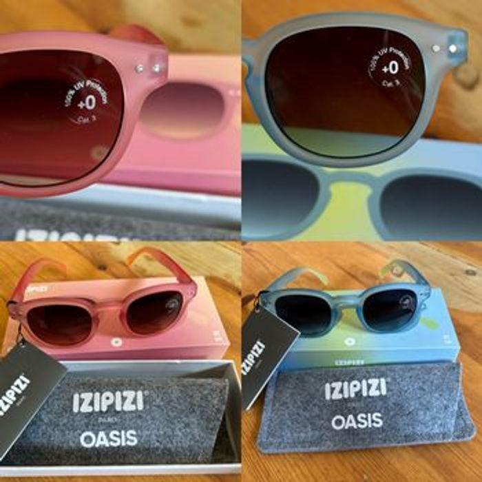 2 Paires de Lunettes de Soleil Izipizi Neuves - Rose et Bleue - photo numéro 2