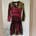 Robe Desigual multicolore avec broderie rose dans le dos taille XS