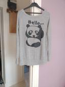 Pull long panda  Taille S