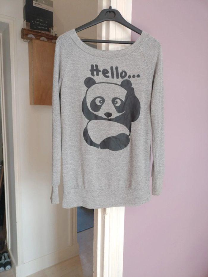 Pull long panda  Taille S - photo numéro 1