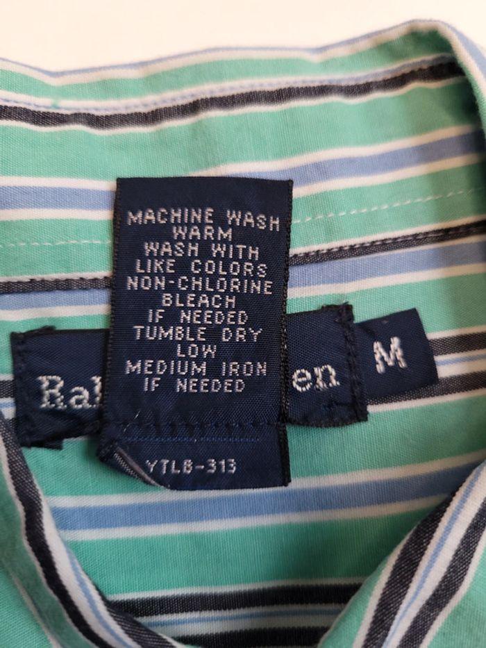 Chemise Ralph Lauren à rayures taille M enfant en excellent état - photo numéro 4