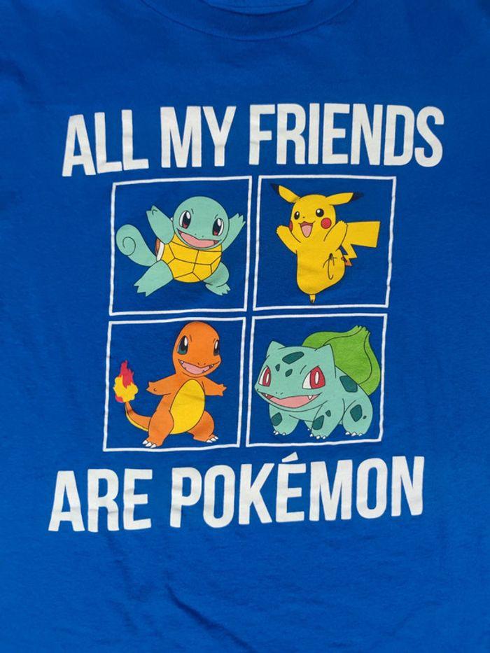 T-shirt Licence Pokémon Vintage Bleu Taille L Enfant - photo numéro 2