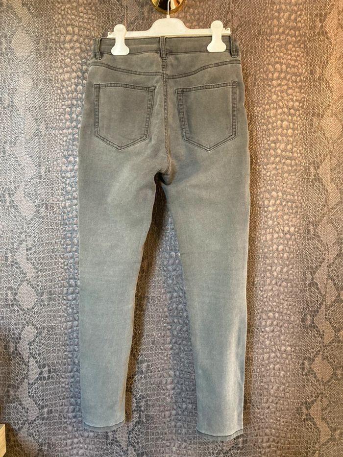 Jeans skinny gris Pull&Bear taille haute - photo numéro 4