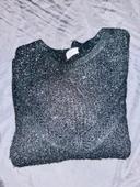 Pull noir brillant