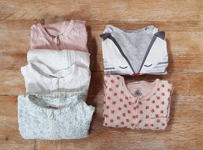 Lot de 5 pyjamas coton 12 mois - photo numéro 1