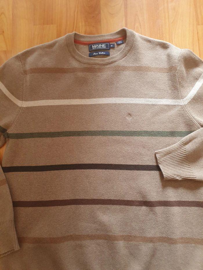 Pull beige Maine taille M excellent état. - photo numéro 3