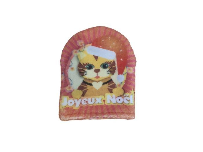 Lot de 5 gants de toilette - Joyeux Noël avec chat - photo numéro 6