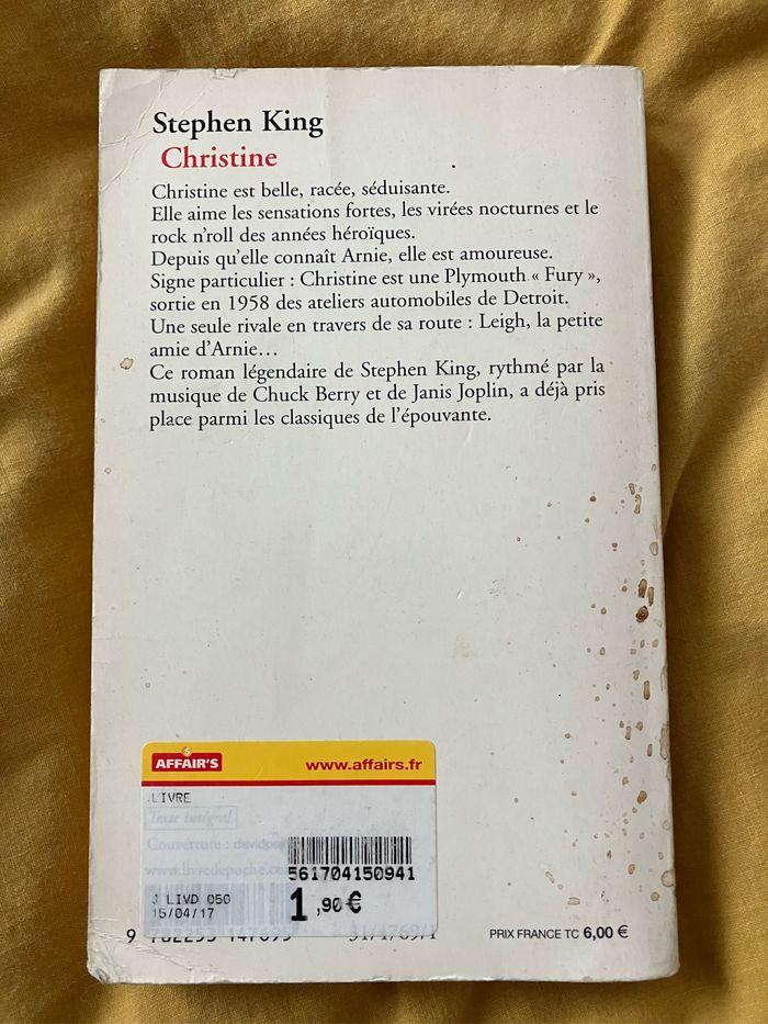 Livre « Christine » de Stephen King - photo numéro 2