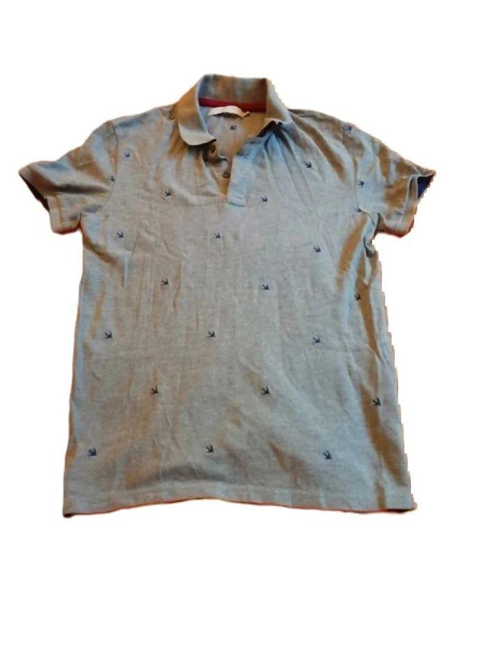 Polo Celio Atelier gris imprimé Taille M - photo numéro 3