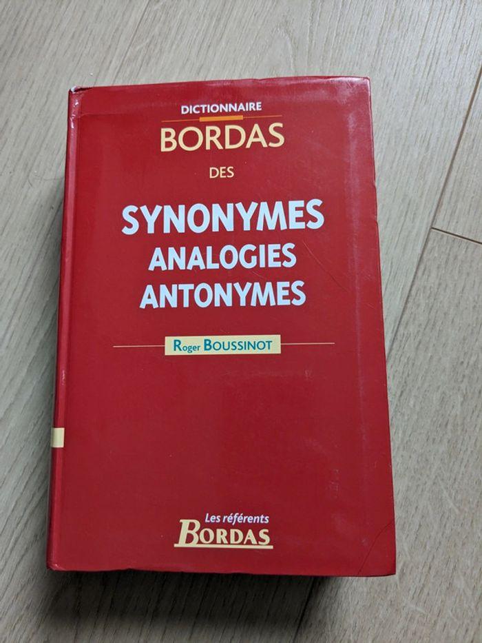 Dictionnaire Bordas des synonymes analogies antonymes - photo numéro 1