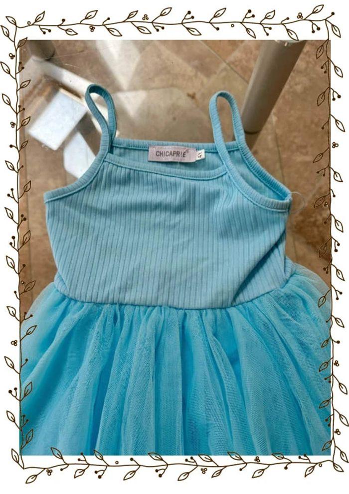 Robe tutu bleu turquoise Chicaprie - photo numéro 2