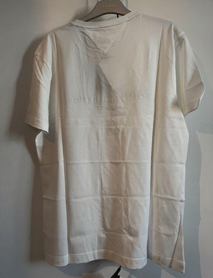 T-shirt manche courte Tommy Hilfiger Taille L Blanc - photo numéro 2