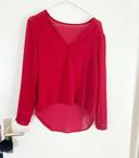 Blouse vaporeuse rouge